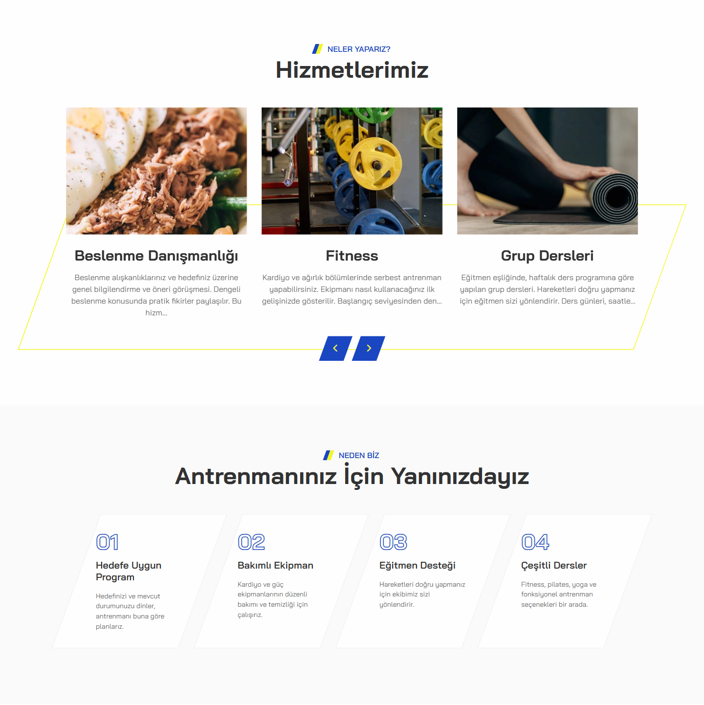Gym & Fitness Website Script