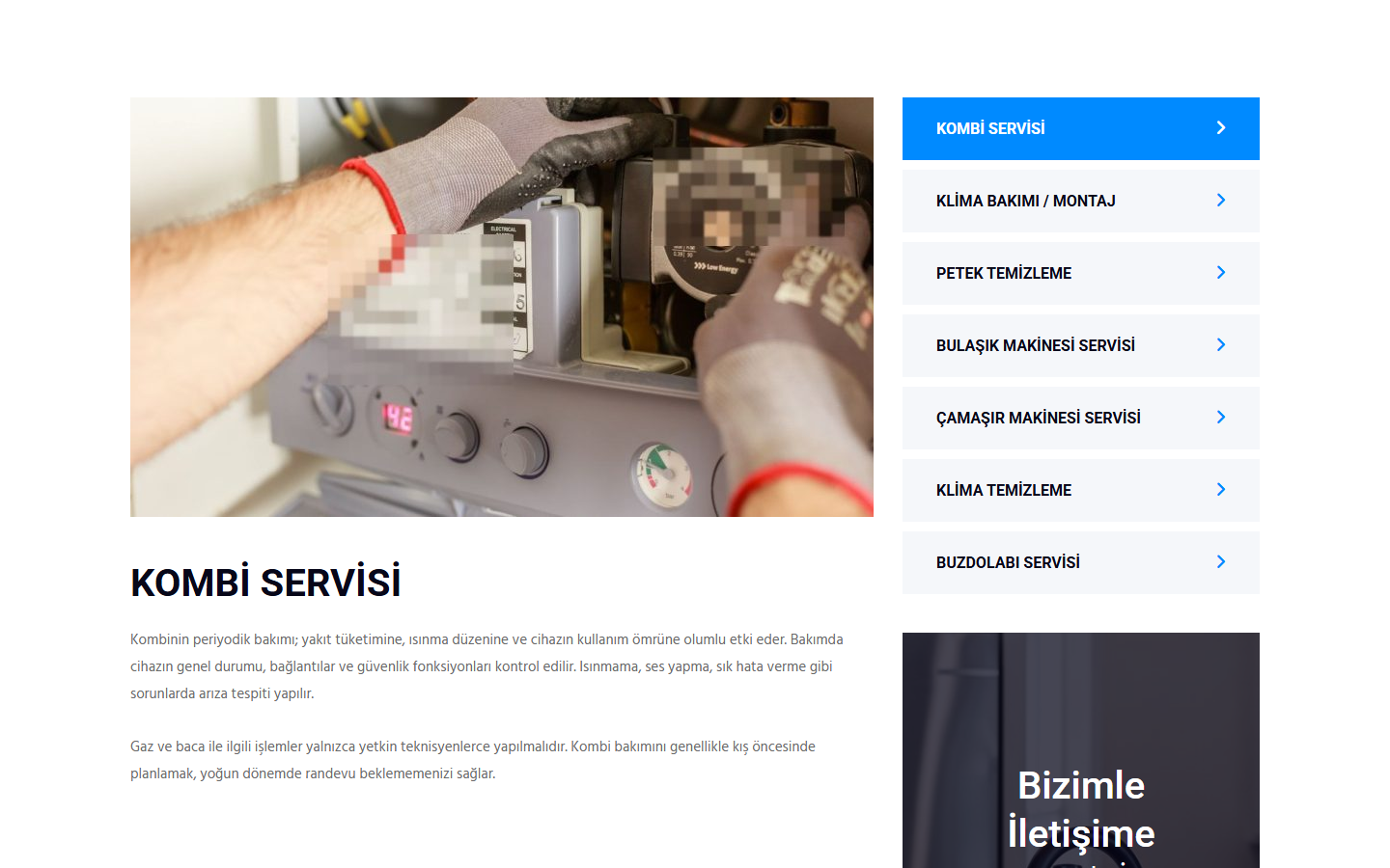 Beyaz Eşya Servisi Web Sitesi Scripti