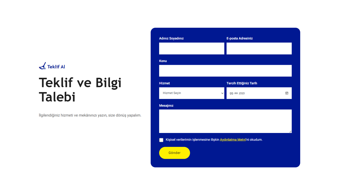 Temizlik Şirketi Web Sitesi Scripti