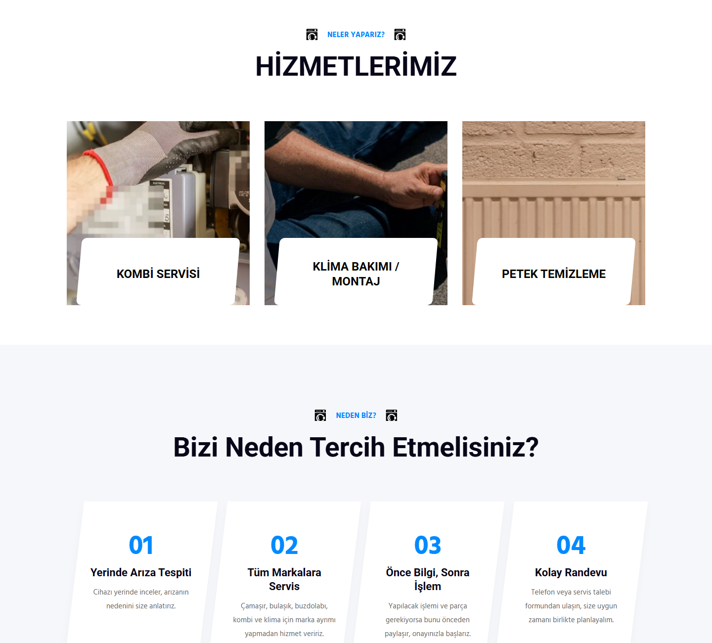 Beyaz Eşya Servisi Web Sitesi Scripti