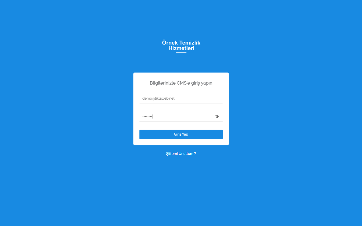 Temizlik Şirketi Web Sitesi Scripti