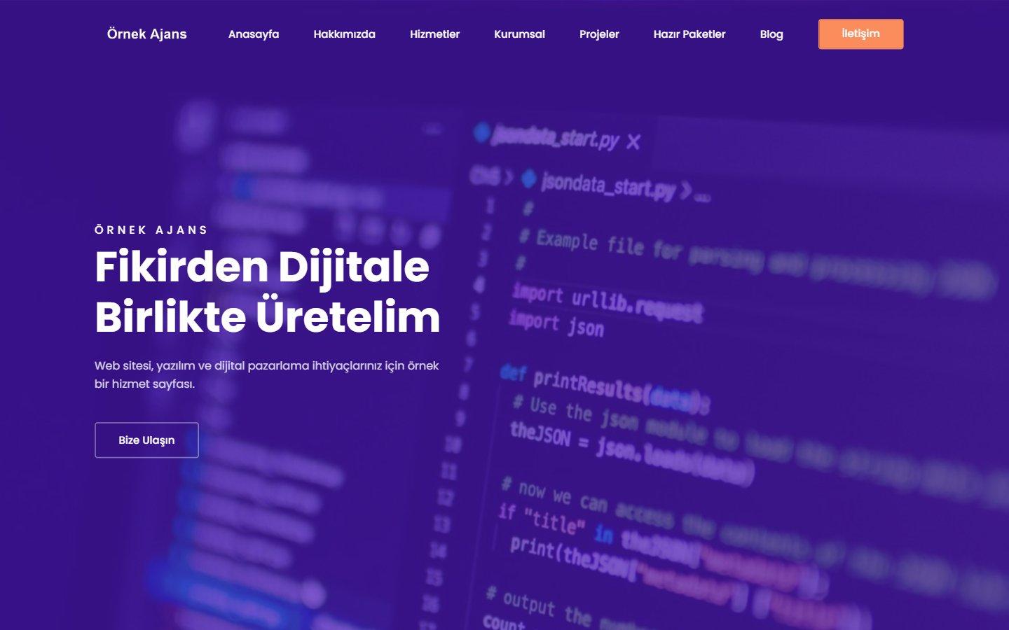 Kurumsal Ajans Web Sitesi Scripti
