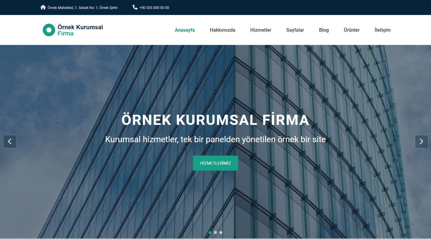 Kurumsal Firma Web Sitesi Scripti