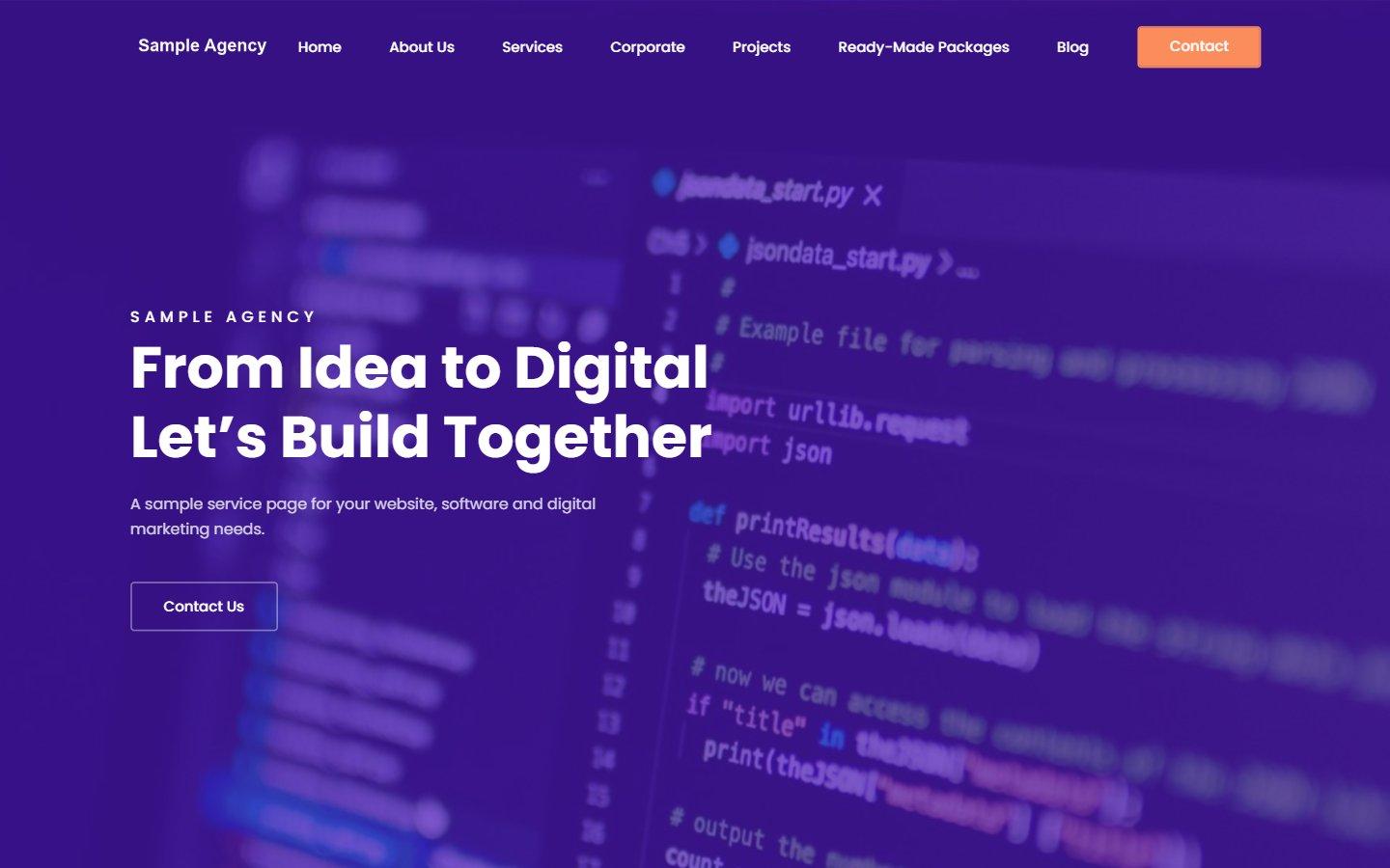 Kurumsal Ajans Web Sitesi Scripti