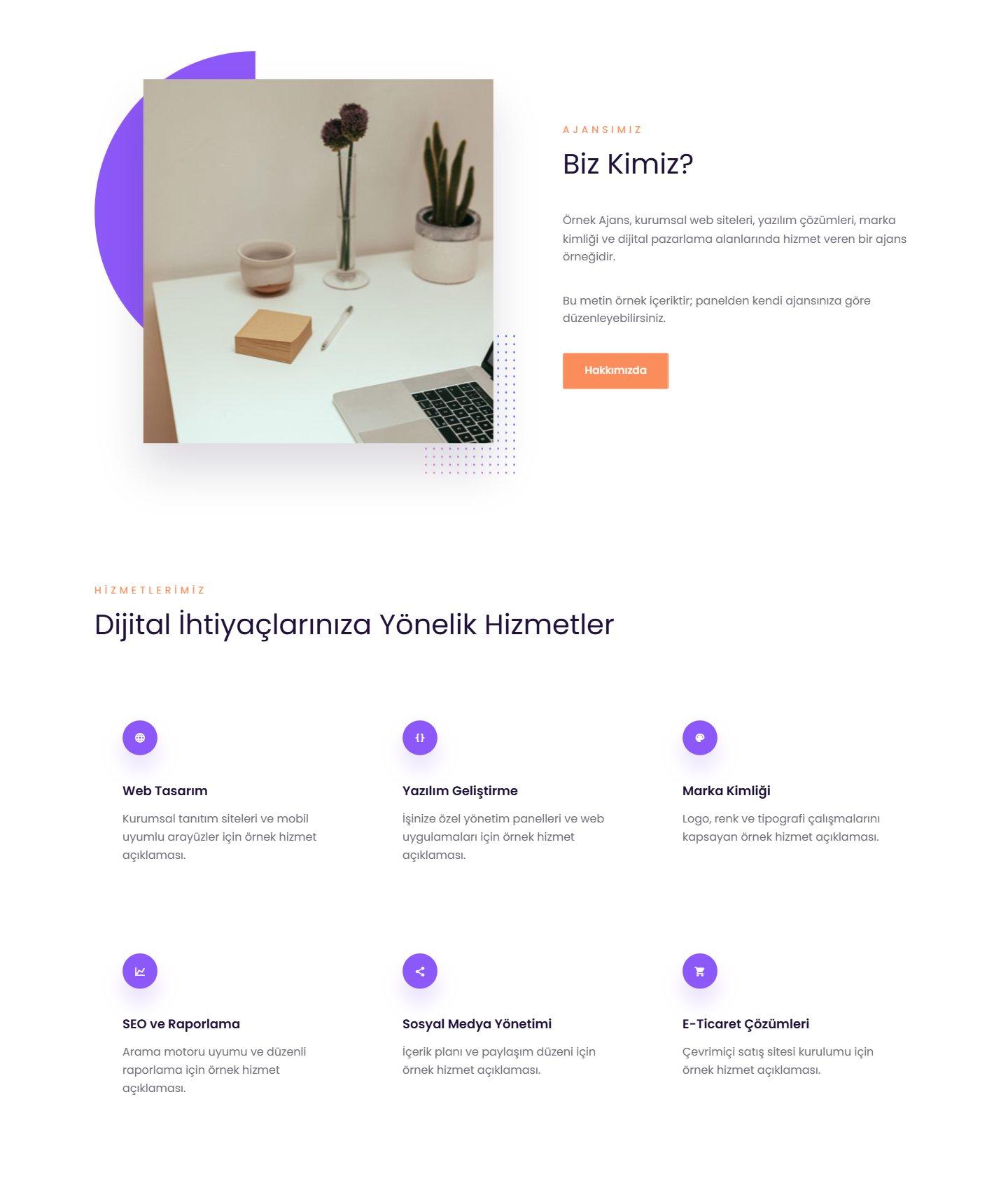Kurumsal Ajans Web Sitesi Scripti
