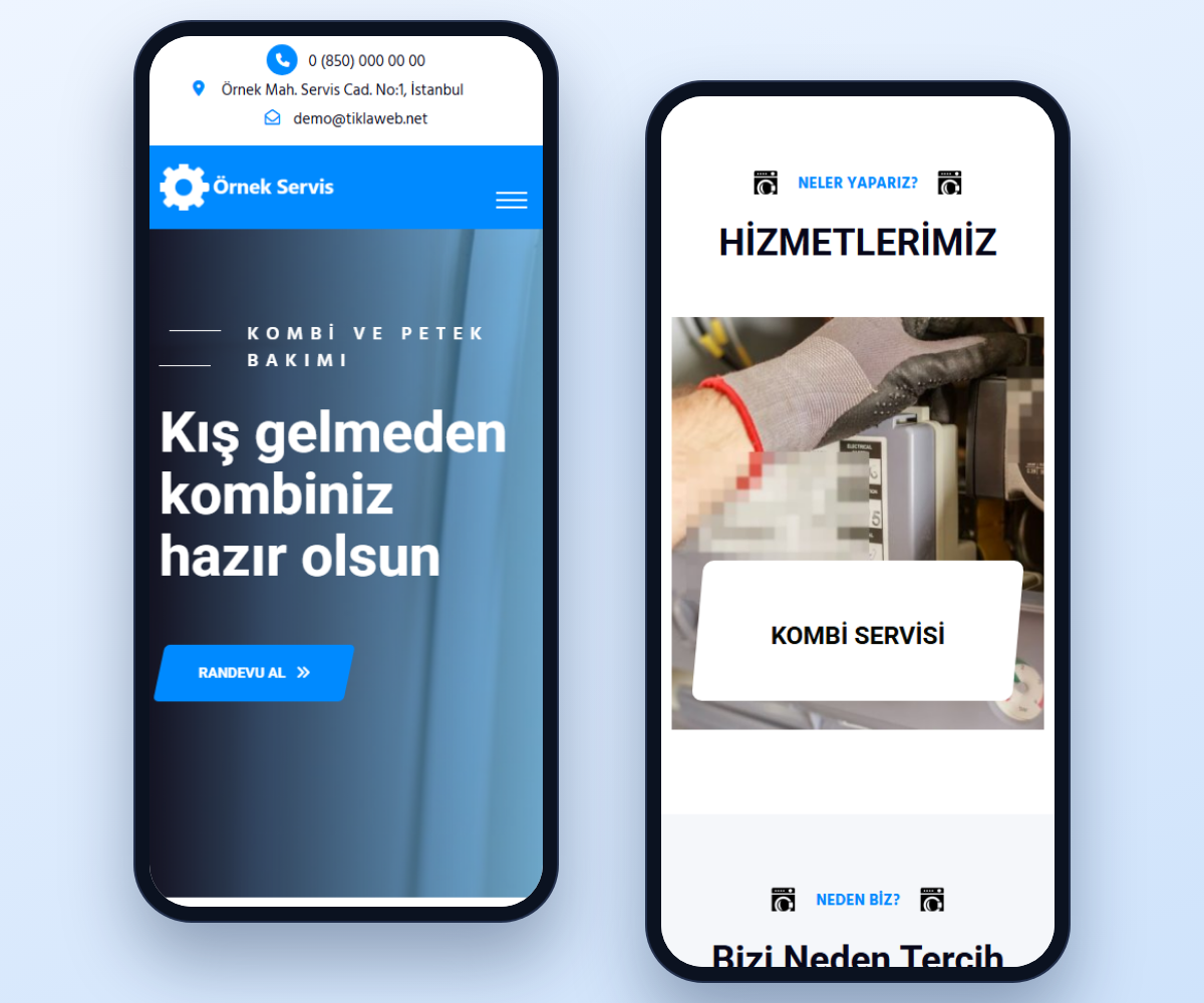 Beyaz Eşya Servisi Web Sitesi Scripti