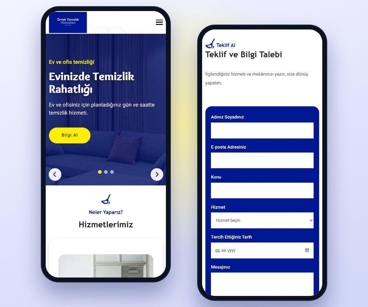 Temizlik Şirketi Web Sitesi Scripti